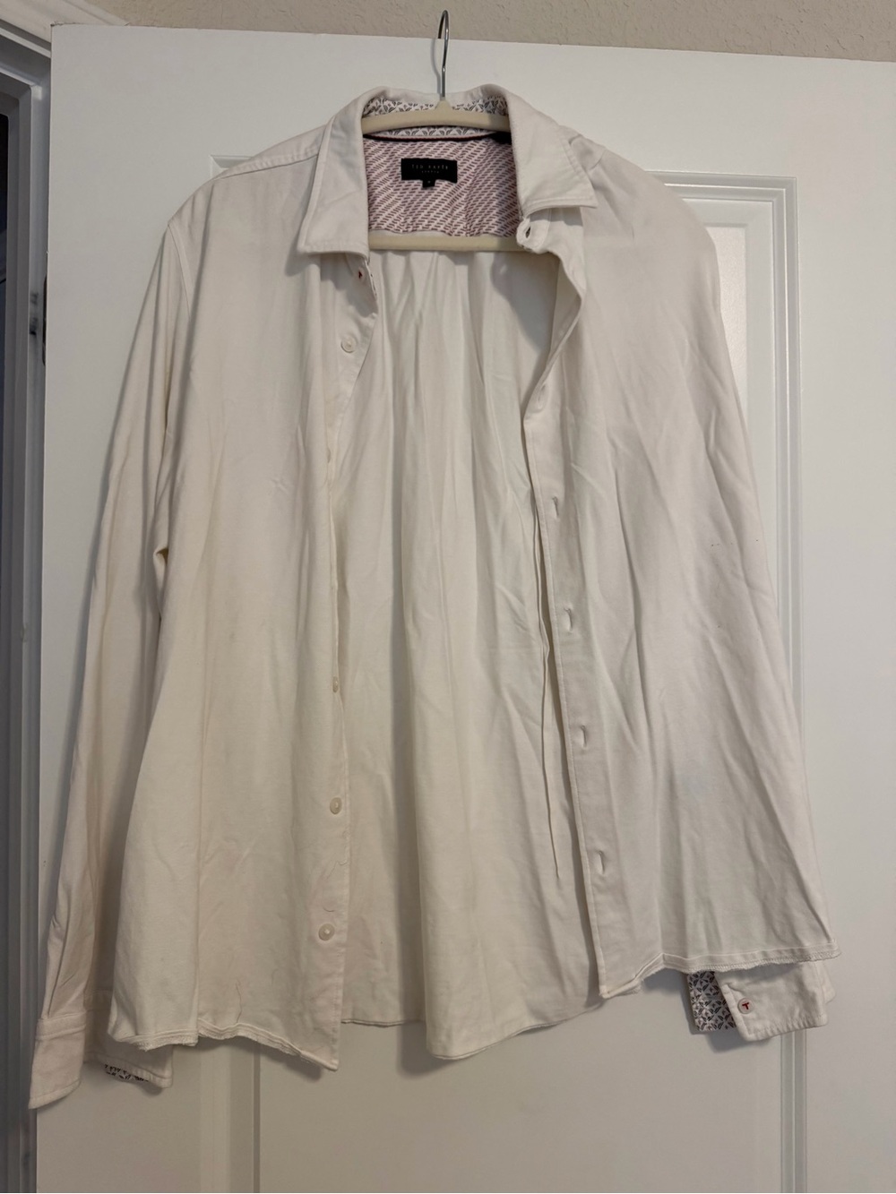 Ted Baker White/Cream Button Down